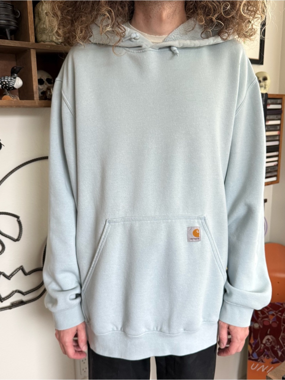 Carhartt Light Blue K288 Hoodie Loose Fit ~ Size XXL